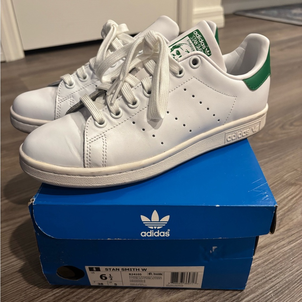 Adidas Sam Smith Womens Sneakers White with Green